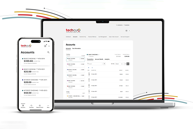 a screenshot of the new digital banking app